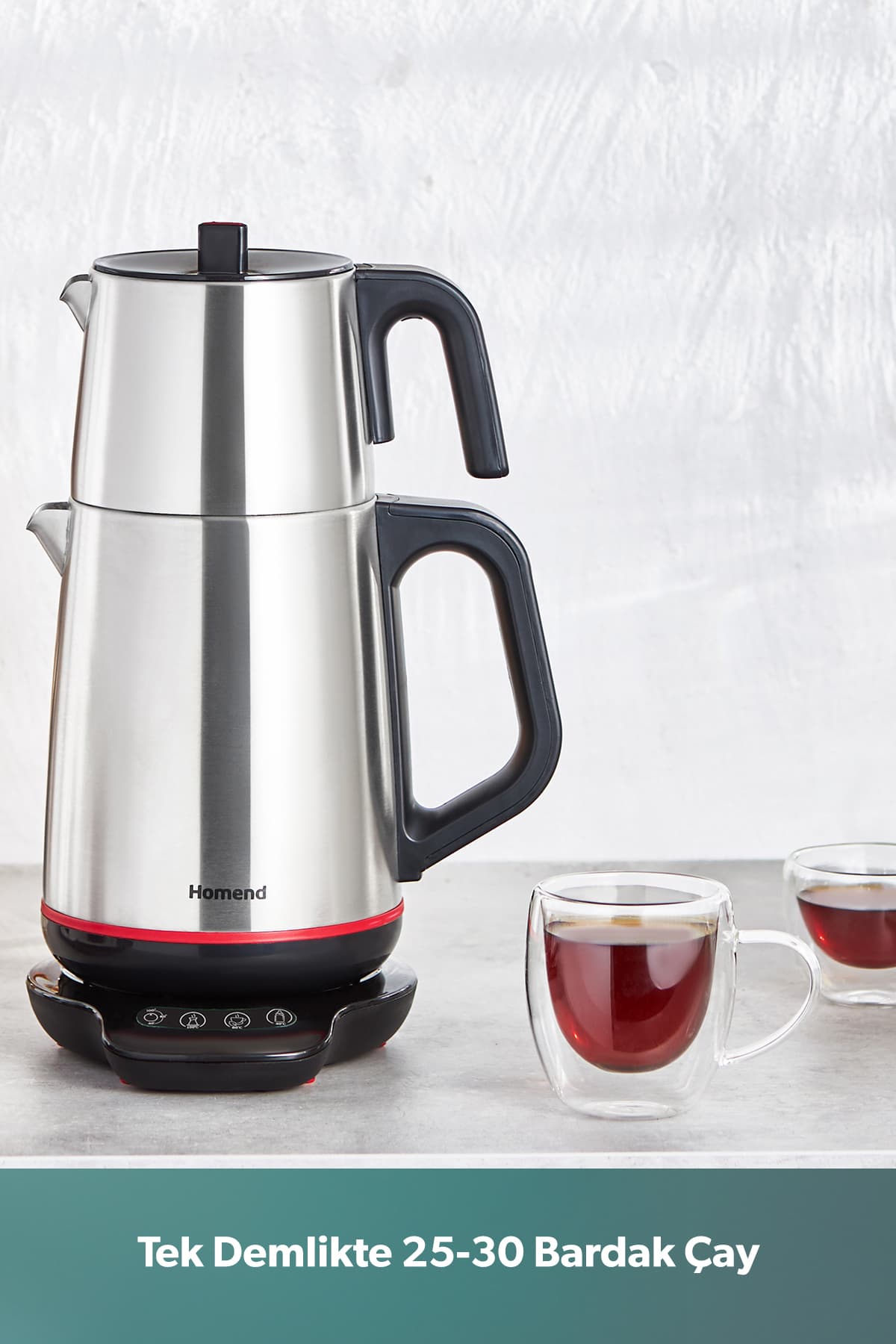 چایساز گویا HOMEND Royaltea استیل ضدزنگ مشکی 1800 W مدل 1708H چایساز گویا HOMEND Royaltea استیل ضدزنگ مشکی 1800 W مدل 1708H