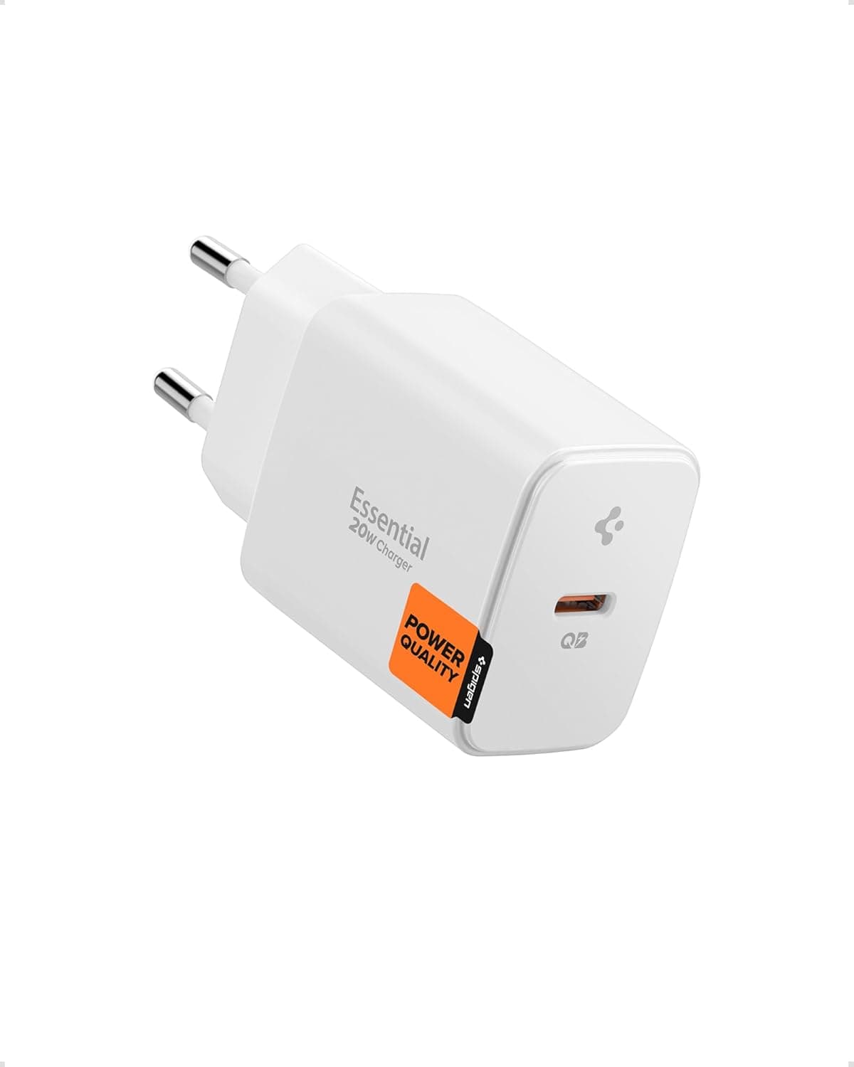 شارژر سریع Spigen 20W USB-C مینی GaN Pro سفید مدل EE201 شارژر سریع Spigen 20W USB-C مینی GaN Pro سفید مدل EE201