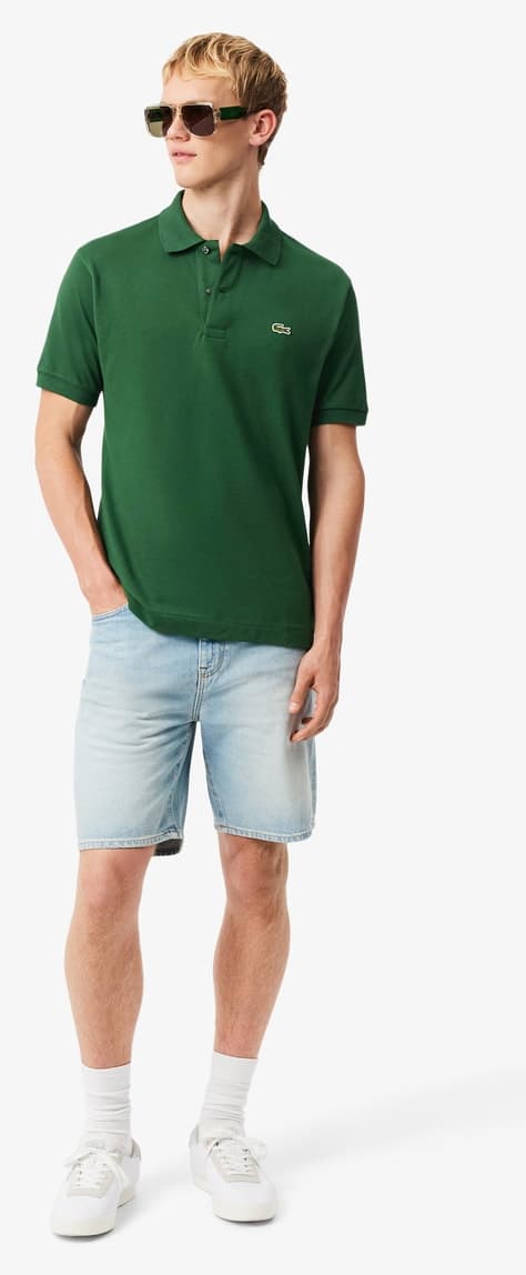 پولوشرت مردانه Lacoste فیت کلاسیک سبز مدل L.12.12 پولوشرت مردانه Lacoste فیت کلاسیک سبز مدل L.12.12