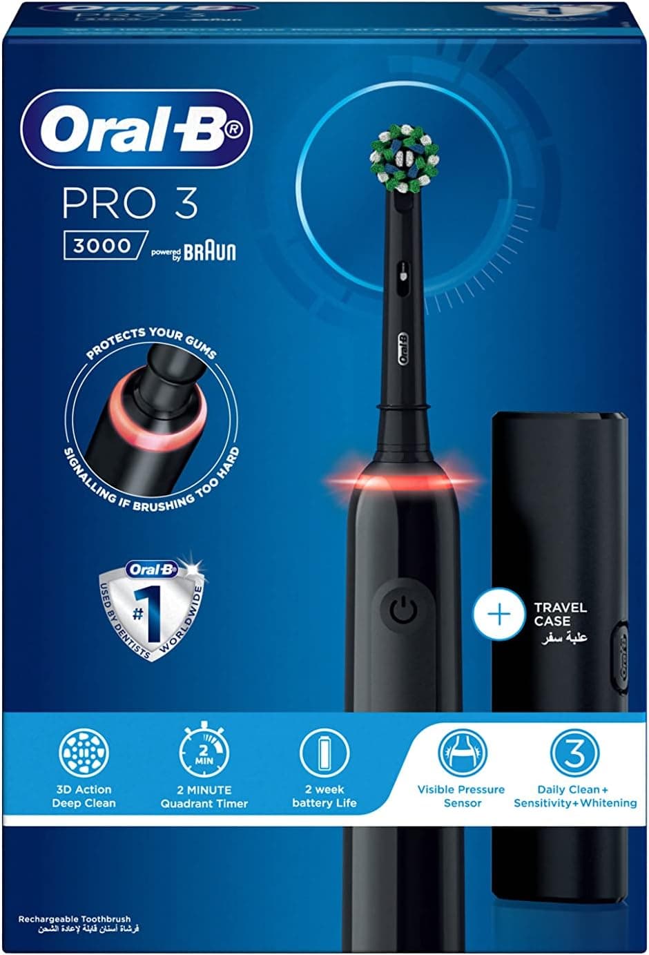 مسواک برقی شارژی Oral-B ۳ حالت هوشمند سنسور فشار مدل IOS2.IC9.1K مشکی مسواک برقی شارژی Oral-B ۳ حالت هوشمند سنسور فشار مدل IOS2.IC9.1K مشکی