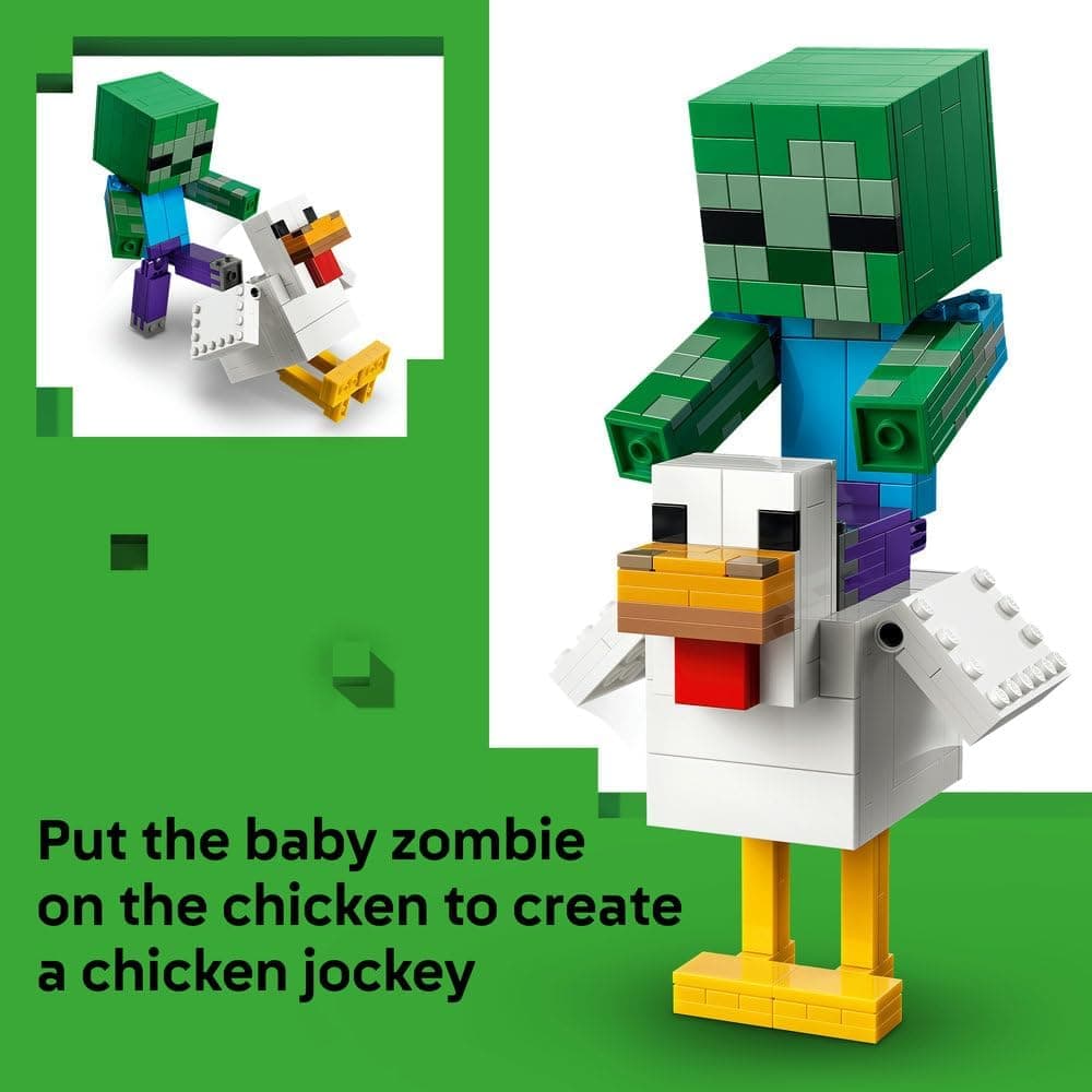 لگو Minecraft مدل 21582 Chicken Jockey لگو Minecraft مدل 21582 Chicken Jockey