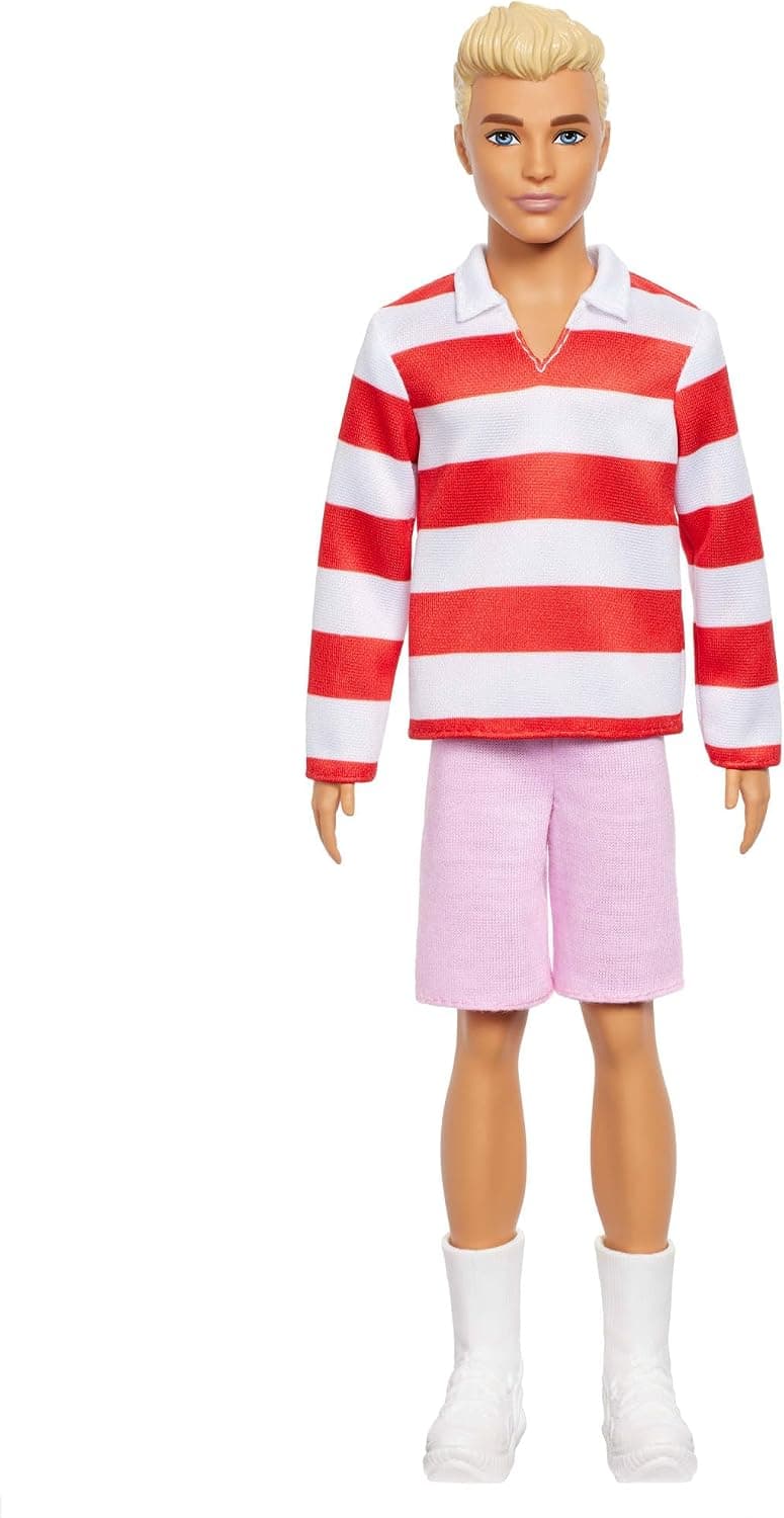 عروسکهای Ken Barbie راهراه قرمز و سفید سری Fashionistas عروسکهای Ken Barbie راهراه قرمز و سفید سری Fashionistas