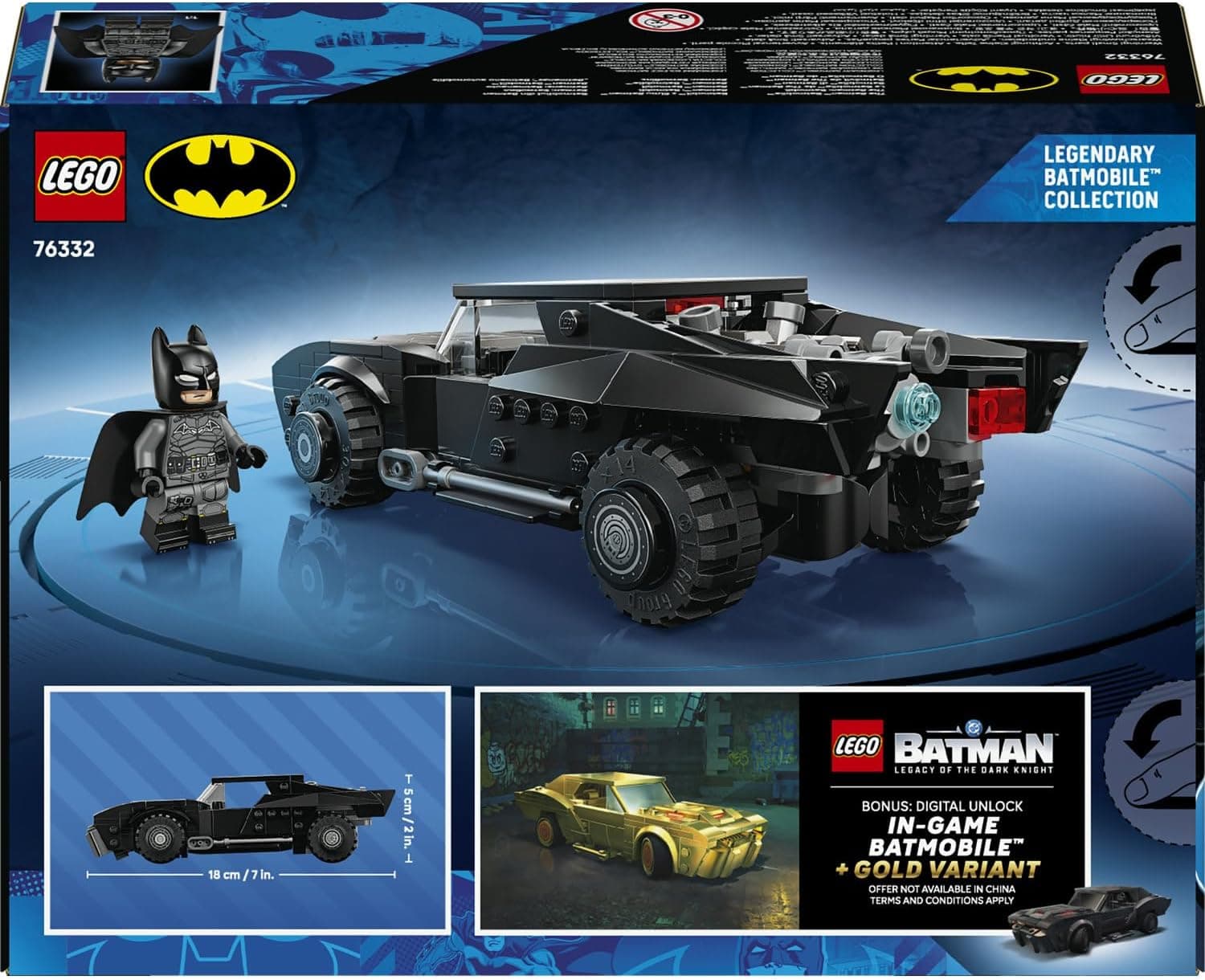 لگو DC Batman مدل Batmobile 76332 لگو DC Batman مدل Batmobile 76332