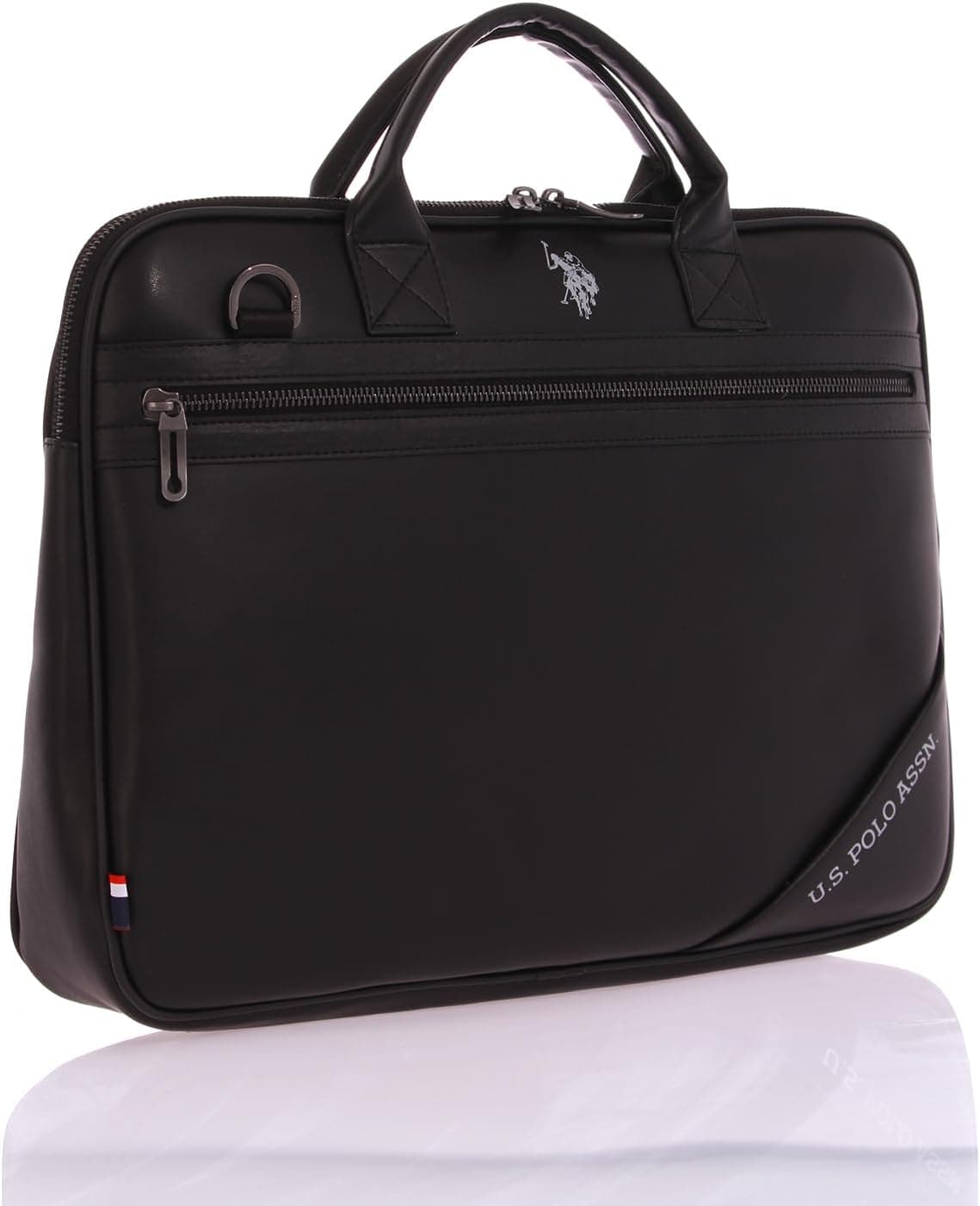 کیف اسناد U.S. POLO ASSN چرم وگان لپتاپ مشکی مدل 24586 کیف اسناد U.S. POLO ASSN چرم وگان لپتاپ مشکی مدل 24586