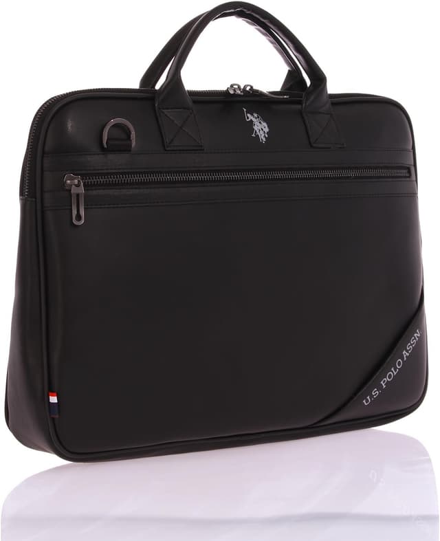 کیف اسناد U.S. POLO ASSN چرم وگان لپتاپ مشکی مدل 24586 کیف اسناد U.S. POLO ASSN چرم وگان لپتاپ مشکی مدل 24586