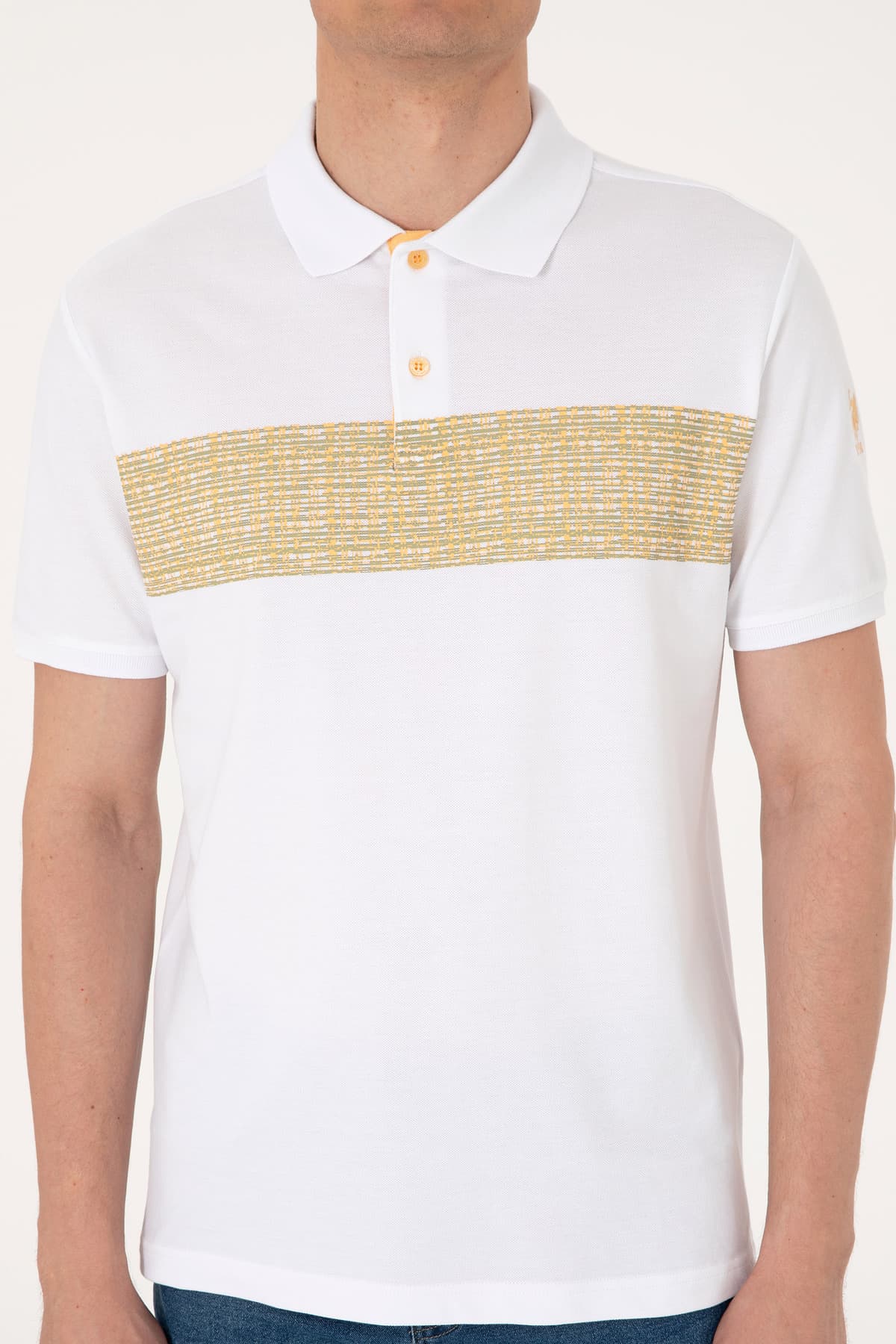 تیشرت مردانه U.S. Polo Assn. فیت معمولی یقه پولو سفید مدل 50306812-VR049 تیشرت مردانه U.S. Polo Assn. فیت معمولی یقه پولو سفید مدل 50306812-VR049