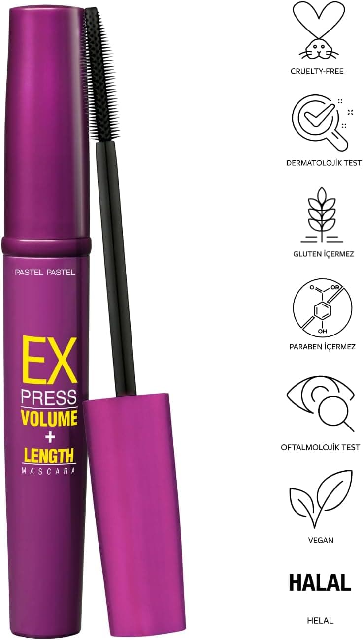 ریمل حجمدهنده و بلندکننده Pastel مدل Express (10 ml) ریمل حجمدهنده و بلندکننده Pastel مدل Express (10 ml)