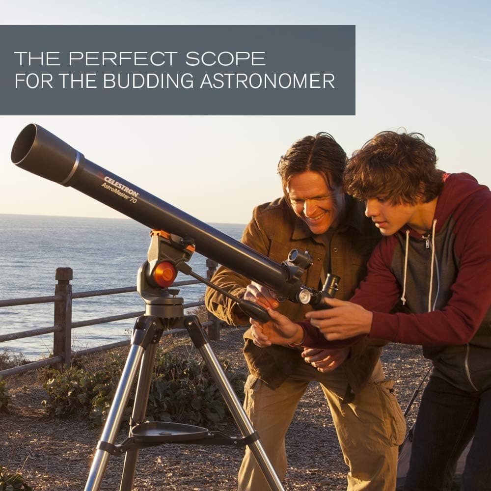 تلسکوپ Celestron رفractor آبی مدل 70AZ Astromaster تلسکوپ Celestron رفractor آبی مدل 70AZ Astromaster