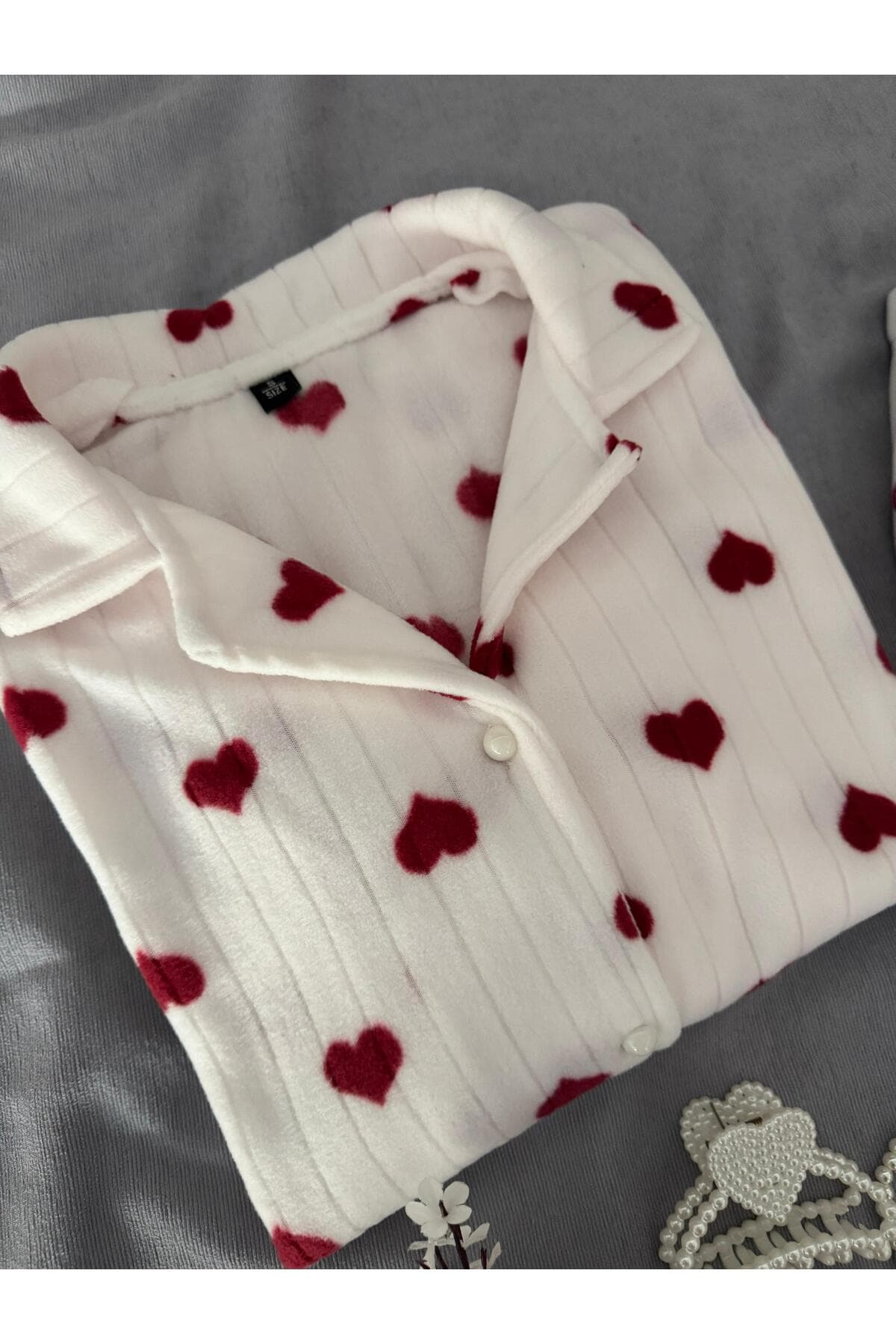 ست پیژامه زنانه MH Moony Homewears ترمال پولار زمستانی مدل Ma Valantine ست پیژامه زنانه MH Moony Homewears ترمال پولار زمستانی مدل Ma Valantine