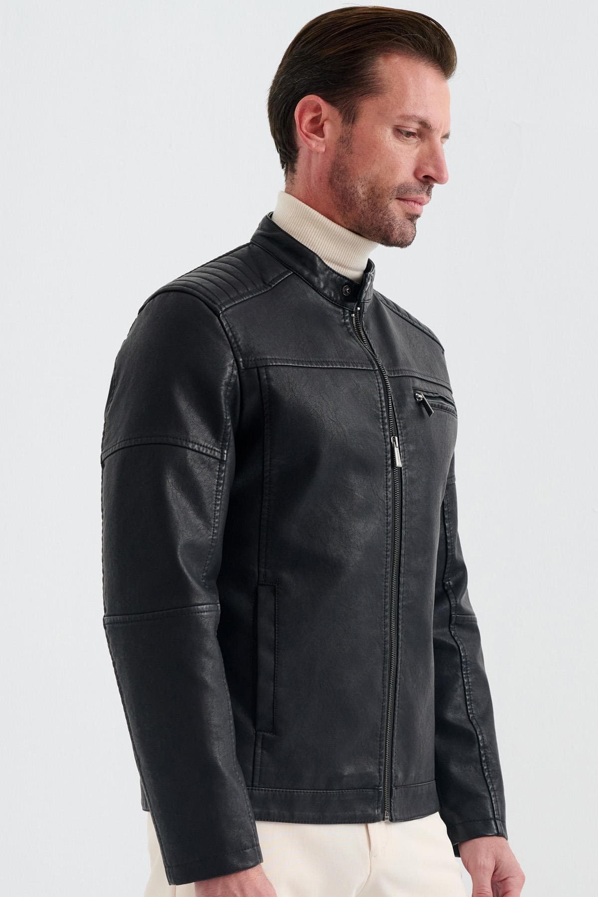 مونت مردانه Pierre Cardin چرم مصنوعی زیپدار مدل Blaise مونت مردانه Pierre Cardin چرم مصنوعی زیپدار مدل Blaise