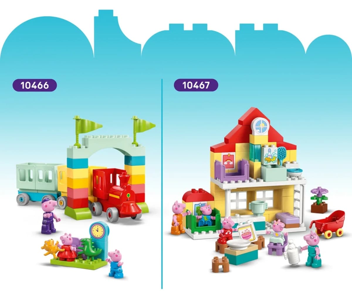لگو DUPLO Peppa Pig تراکتور و بازار مدل 10468 لگو DUPLO Peppa Pig تراکتور و بازار مدل 10468