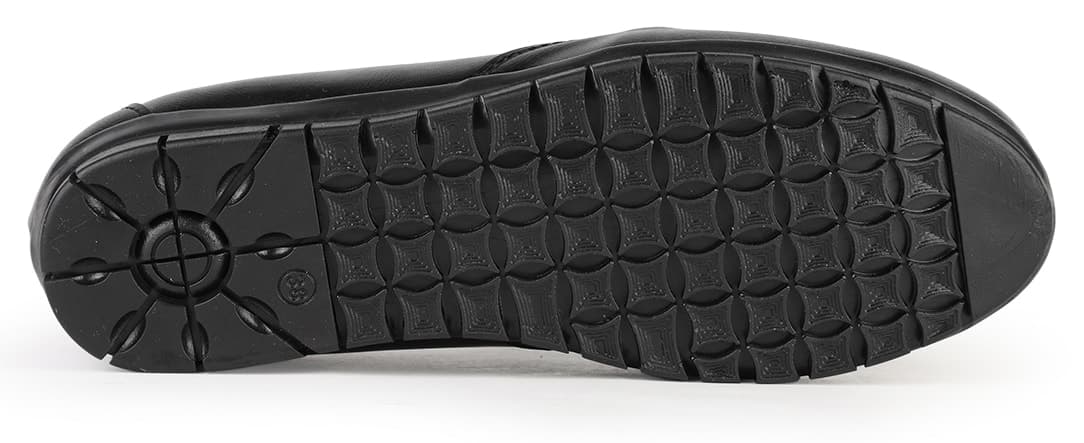 کفش زنانه ERN SHOES مشکی کاملاً طبی با کفی چرمی و پاشنه ژلهای کفش زنانه ERN SHOES مشکی کاملاً طبی با کفی چرمی و پاشنه ژلهای