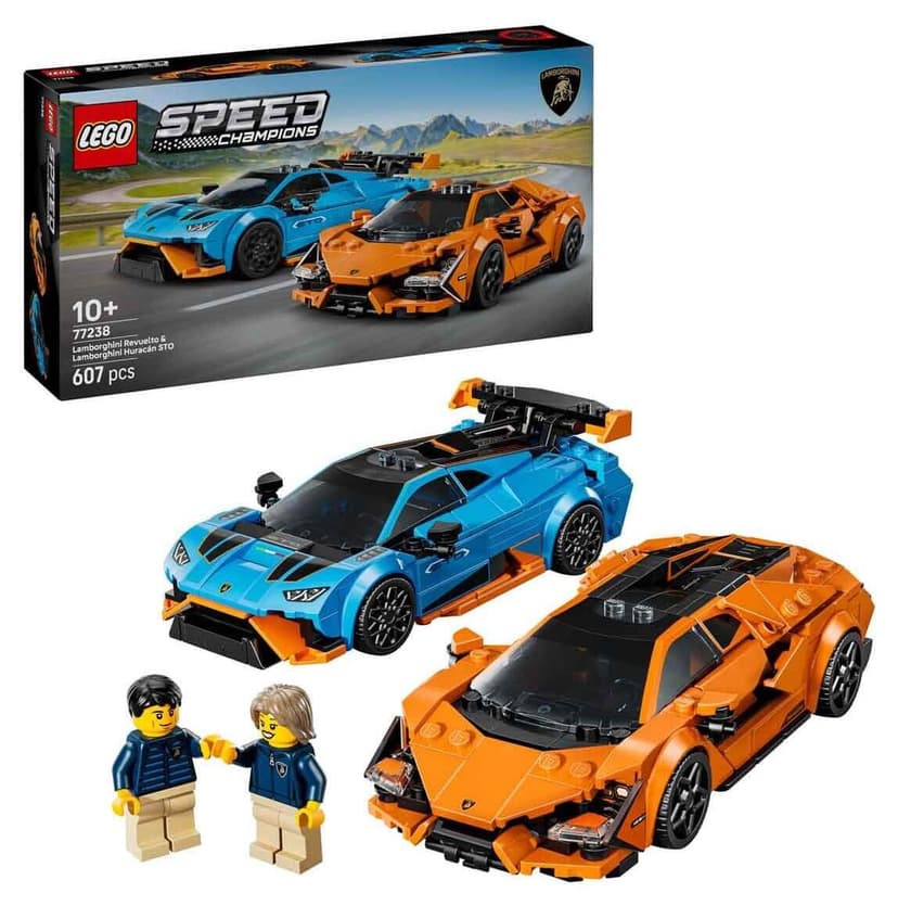 لگو Speed Champions Lamborghini Revuelto ساختنی ۱۰ سال به بالا & Huracán STO مدل 77238 لگو Speed Champions Lamborghini Revuelto ساختنی ۱۰ سال به بالا & Huracán STO مدل 77238