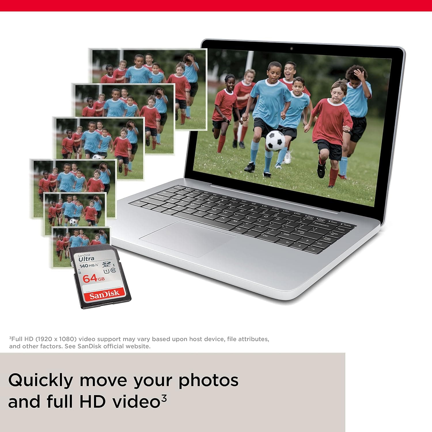 کارت حافظه SanDisk Ultra SDXC ظرفیت 64 GB Class 10 UHSI 140 MBs کارت حافظه SanDisk Ultra SDXC ظرفیت 64 GB Class 10 UHSI 140 MBs