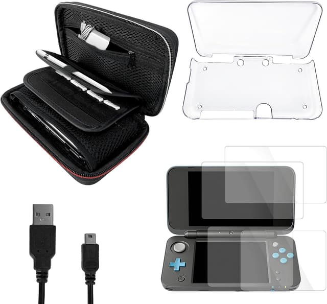 کیت لوازم جانبی 5 در 1 JDGPOKOO برای Nintendo New 2DS XL/LL کیت لوازم جانبی 5 در 1 JDGPOKOO برای Nintendo New 2DS XL/LL