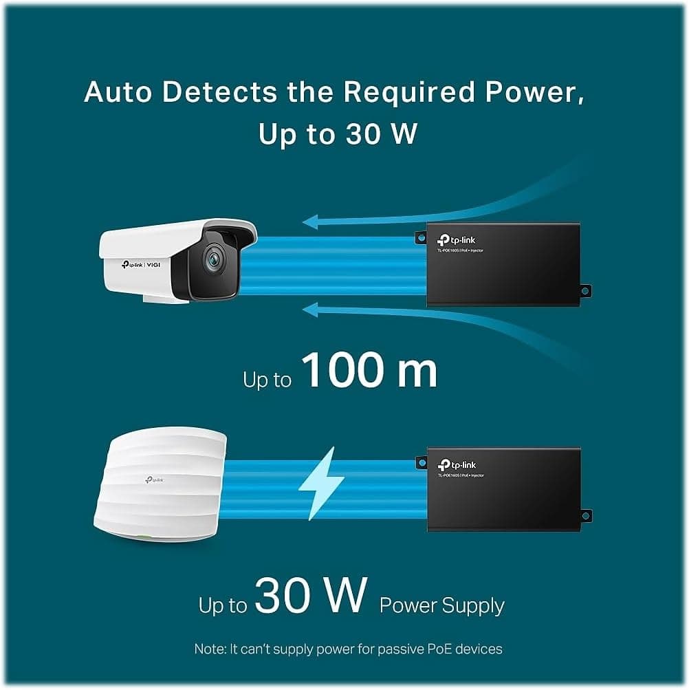 اینژکتور گیگابیتی PoE TP-Link استاندارد 802.3at/af مشکی مدل TL-PoE160S اینژکتور گیگابیتی PoE TP-Link استاندارد 802.3at/af مشکی مدل TL-PoE160S