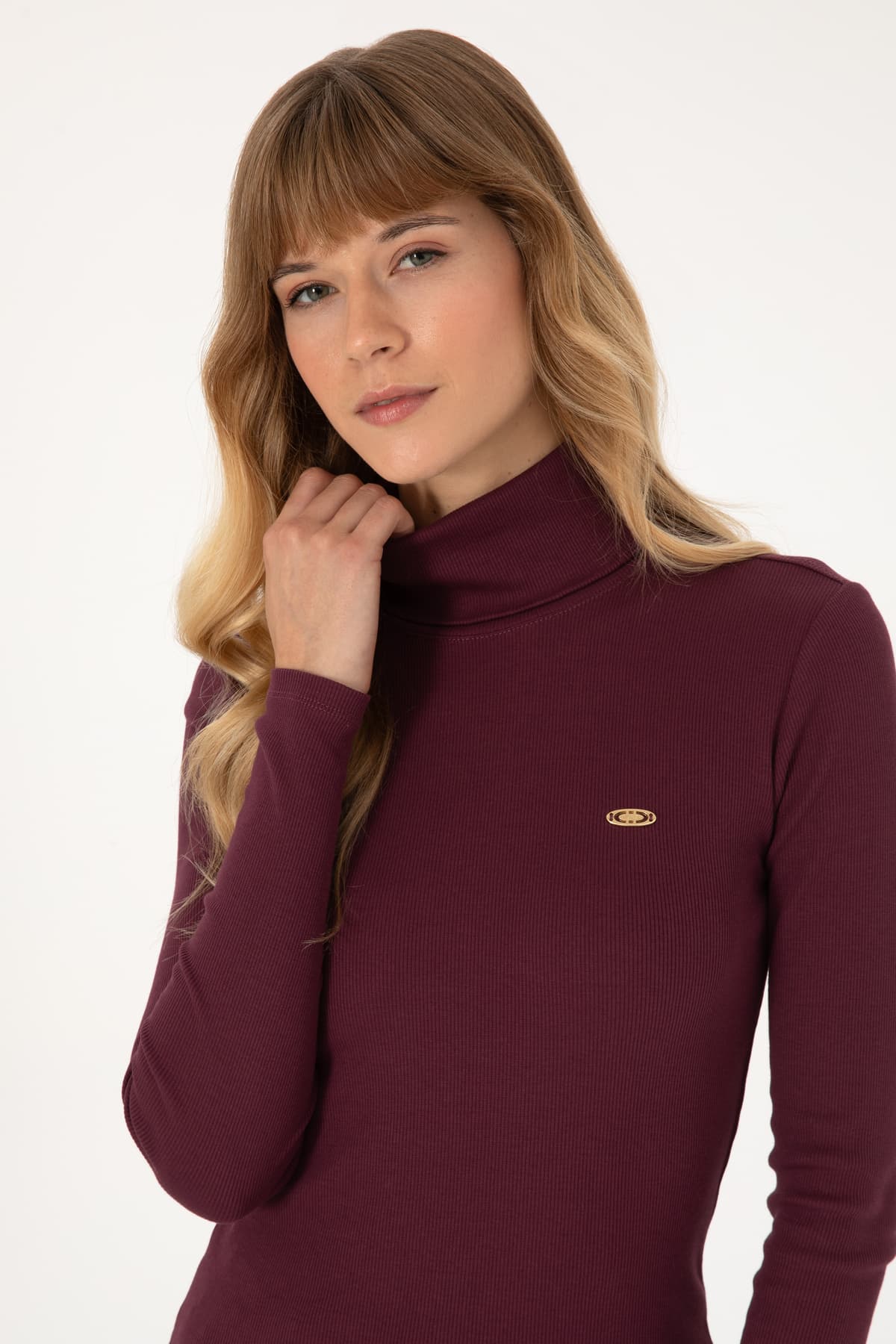 سوئیشرت زنانه U.S. Polo Assn. یقه ماهیگیری زرشکی مدل 50313430-VR177 سوئیشرت زنانه U.S. Polo Assn. یقه ماهیگیری زرشکی مدل 50313430-VR177