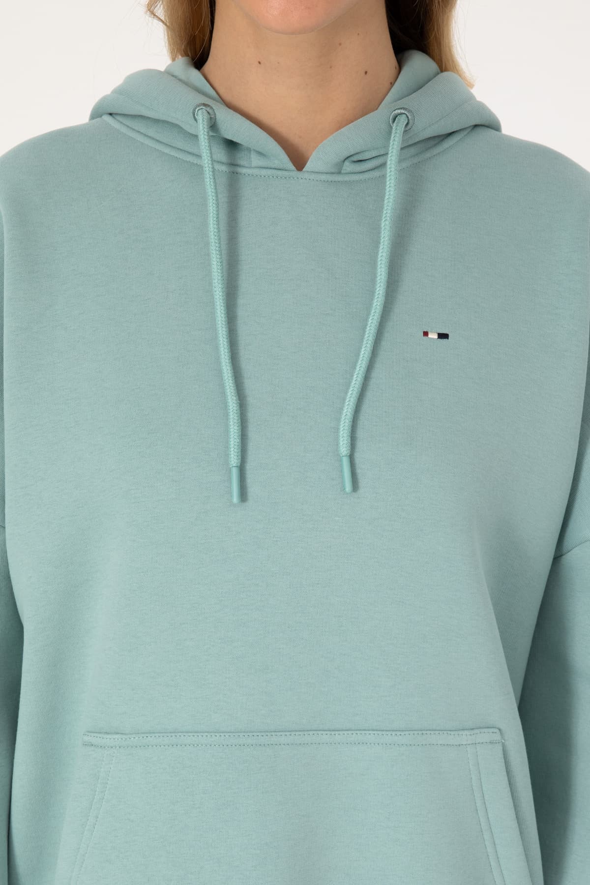 سوئیشرت زنانه U.S. Polo Assn. هودی دار فلیس نعنایی مدل 50313567-VR090 سوئیشرت زنانه U.S. Polo Assn. هودی دار فلیس نعنایی مدل 50313567-VR090