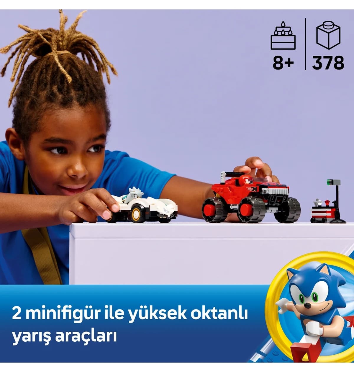 لگو Sonic Silver's Car مقابل Knuckles' Monster Truck مدل 77118 لگو Sonic Silver's Car مقابل Knuckles' Monster Truck مدل 77118