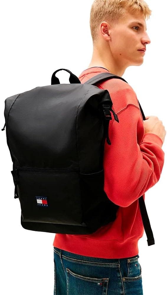 کولهپشتی مردانه Tommy Hilfiger مشکی مدل TJM DAILY TECH ROLL TOP کولهپشتی مردانه Tommy Hilfiger مشکی مدل TJM DAILY TECH ROLL TOP