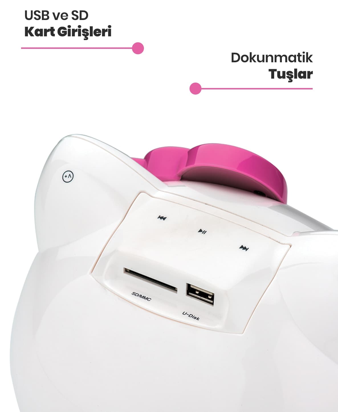 هاپلاگر قابل حمل USB مدل Kt-2 Hello Kitty هاپلاگر قابل حمل USB مدل Kt-2 Hello Kitty