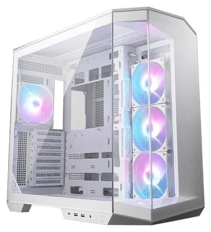 کیس گیمینگ سفید MSI MAG PANO 100R PZ با فن ARGB 4x120mm و USB 3.2 کیس گیمینگ سفید MSI MAG PANO 100R PZ با فن ARGB 4x120mm و USB 3.2