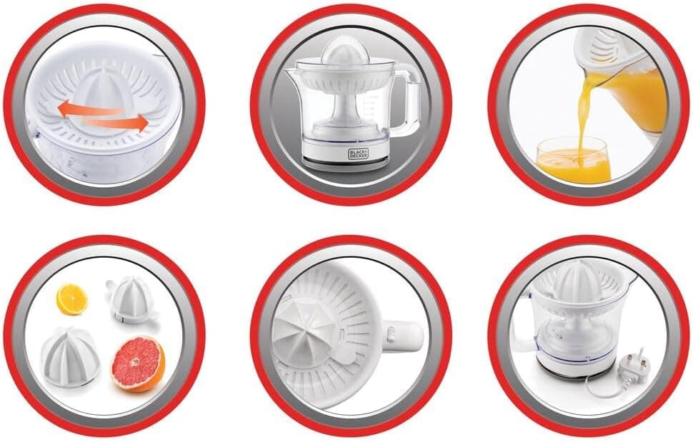 آبمرکبیگیری مرکبات BLACK+DECKER 600 ML مدل CJ675-B5 آبمرکبیگیری مرکبات BLACK+DECKER 600 ML مدل CJ675-B5