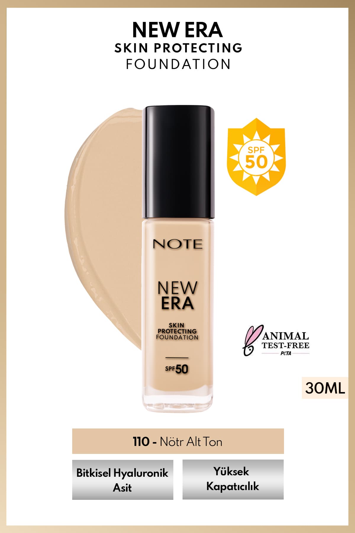 کرمپودر Note Cosmetics New Era محافظ پوست SPF 50 حاوی اسید هیالورونیک مدل 110 Soft Ivory کرمپودر Note Cosmetics New Era محافظ پوست SPF 50 حاوی اسید هیالورونیک مدل 110 Soft Ivory