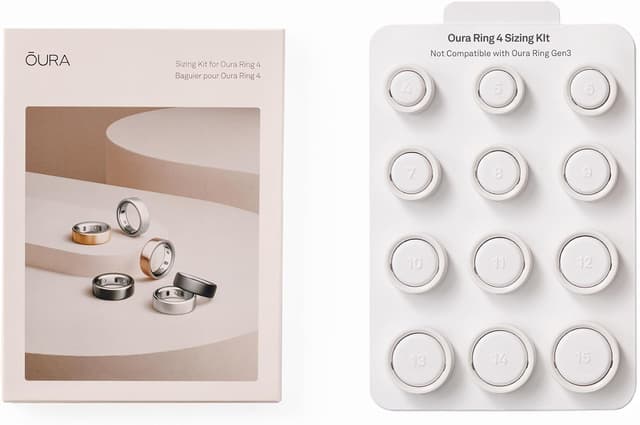 کیت تعیین سایز حلقه هوشمند OURA مدل Ring 4 کیت تعیین سایز حلقه هوشمند OURA مدل Ring 4