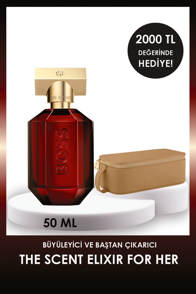 عطر زنانه BOSS Boss The Scent Elixir Parfum Intense 50 ml بههمراه کیف عطر زنانه BOSS Boss The Scent Elixir Parfum Intense 50 ml بههمراه کیف
