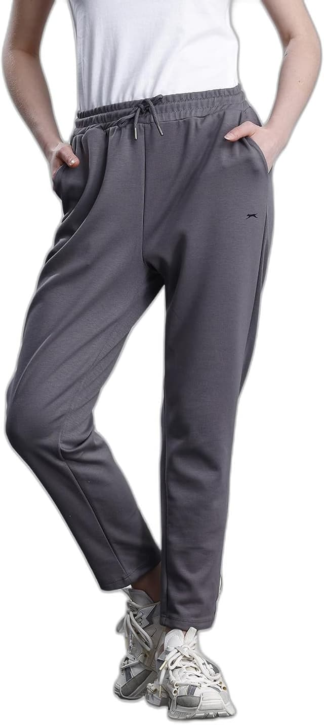شلوار ورزشی زنانه Slazenger جیبدار خاکستری تیره مدل VELAR I شلوار ورزشی زنانه Slazenger جیبدار خاکستری تیره مدل VELAR I