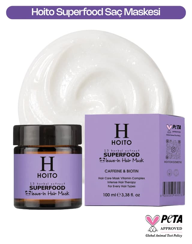 ماسک موی بدون آبکشی Hoito مغذی و ترمیمکننده 100 ml ماسک موی بدون آبکشی Hoito مغذی و ترمیمکننده 100 ml