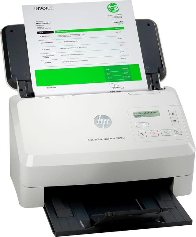 اسکنر HP ScanJet Enterprise Flow 5000 s5 با ADF ۸۰ برگی مدل 6FW09A اسکنر HP ScanJet Enterprise Flow 5000 s5 با ADF ۸۰ برگی مدل 6FW09A