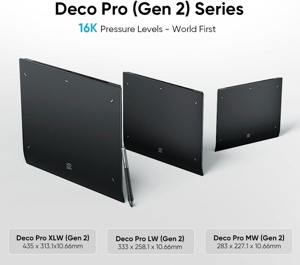 تبلت طراحی گرافیکی XPPen مدل Deco Pro MW (Gen 2) بلوتوثی تبلت طراحی گرافیکی XPPen مدل Deco Pro MW (Gen 2) بلوتوثی