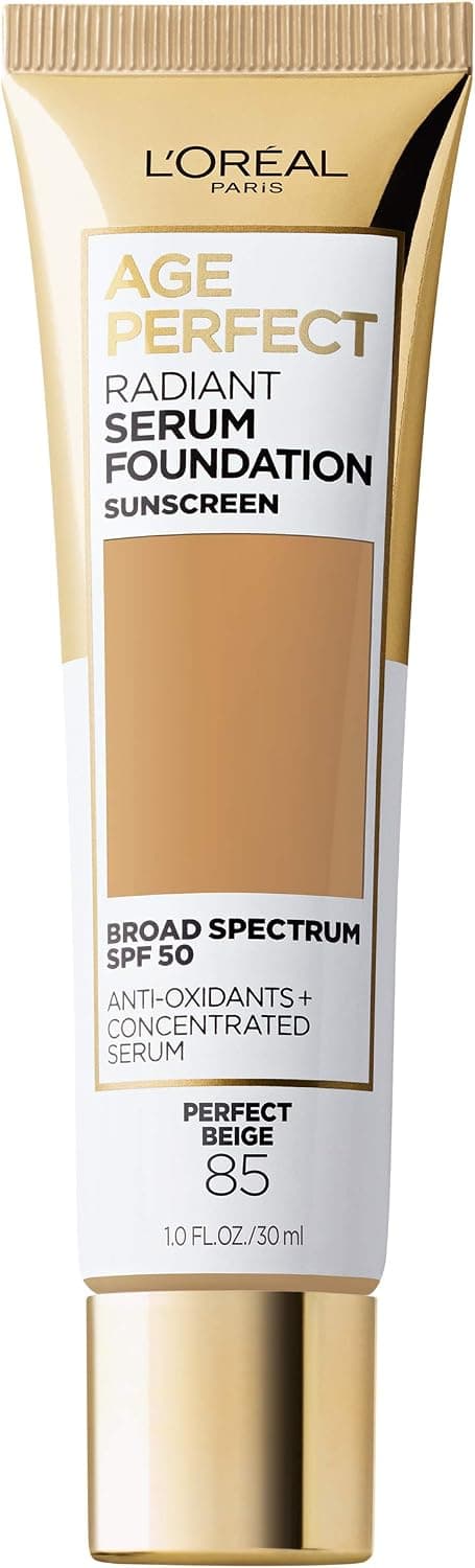 کرمپودر سرمی L'Oreal Paris Age Perfect با SPF 50 رنگ بژ ایدهآل 1 Ounce کرمپودر سرمی L'Oreal Paris Age Perfect با SPF 50 رنگ بژ ایدهآل 1 Ounce