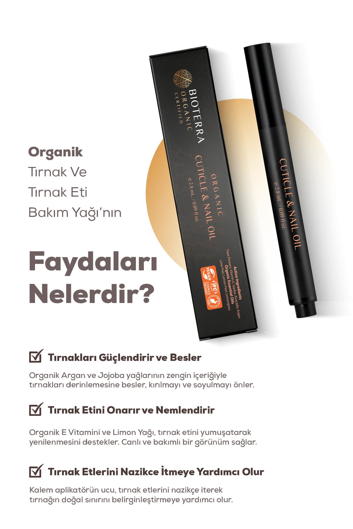 روغن ارگانیک مراقبت از ناخن و کوتیکول Bioterra تقویتکننده و مرطوبکننده طبیعی ناخن روغن ارگانیک مراقبت از ناخن و کوتیکول Bioterra تقویتکننده و مرطوبکننده طبیعی ناخن