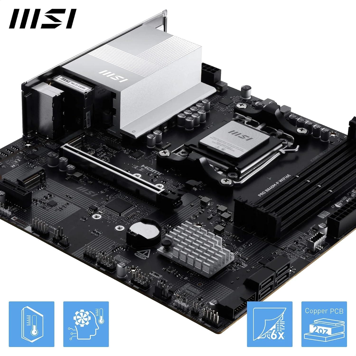 مادربرد MSI مدل PRO B840M-P WIFI6E مادربرد MSI مدل PRO B840M-P WIFI6E