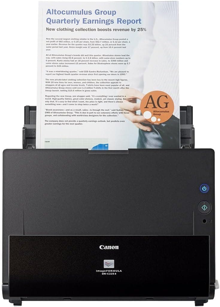 اسکنر اسناد Canon مدل DR-C225 II A4 اسکن به Excel و Word اسکنر اسناد Canon مدل DR-C225 II A4 اسکن به Excel و Word