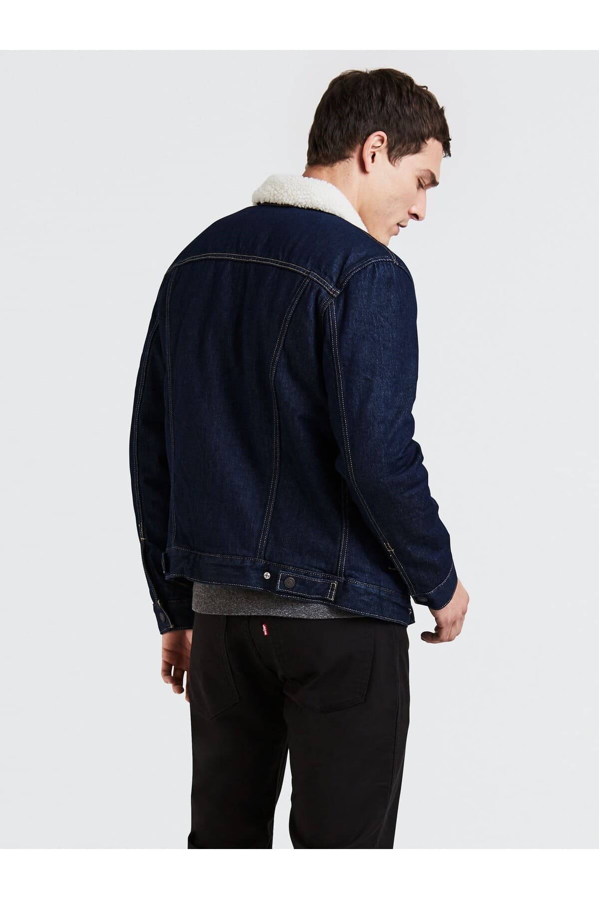 کاپشن مردانه Levi's اورسایز شرپا تراکر مدل 16365-0084 کاپشن مردانه Levi's اورسایز شرپا تراکر مدل 16365-0084