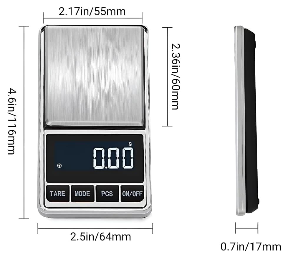 ترازو دیجیتال Disenkelubo با دقت 0.01g و ظرفیت 500g برای آشپزخانه و طلا ترازو دیجیتال Disenkelubo با دقت 0.01g و ظرفیت 500g برای آشپزخانه و طلا