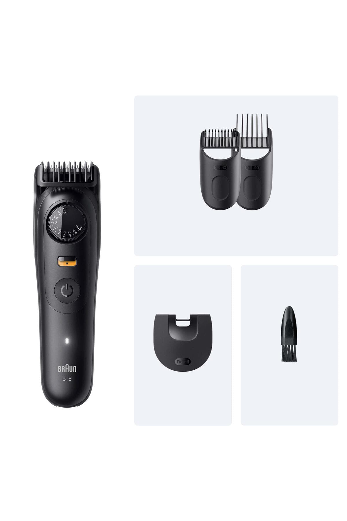 ماشین اصلاح ریش Braun Series 5 با ۴ لوازم جانبی، ۴۰ تنظیم طول و تیغه تیز مدل BT5520 ماشین اصلاح ریش Braun Series 5 با ۴ لوازم جانبی، ۴۰ تنظیم طول و تیغه تیز مدل BT5520