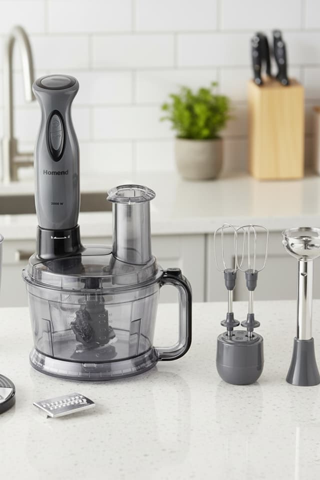 ربات آشپزخانه HOMEND Functionall مدل 2851H آنتراسیت مشکی ربات آشپزخانه HOMEND Functionall مدل 2851H آنتراسیت مشکی