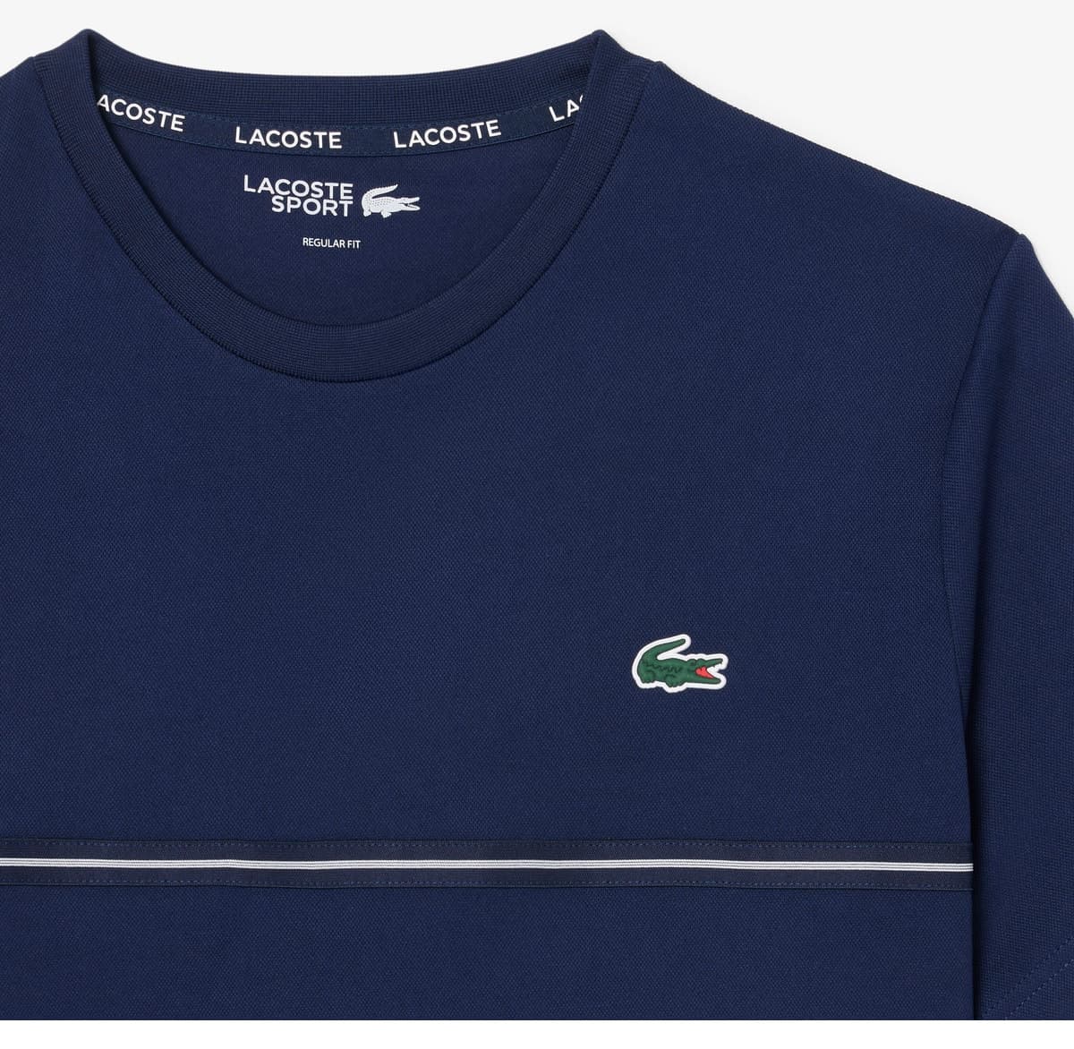 تیشرت مردانه Lacoste SPORT فیت معمولی یقه گرد چاپ دار سرمه ای تیشرت مردانه Lacoste SPORT فیت معمولی یقه گرد چاپ دار سرمه ای