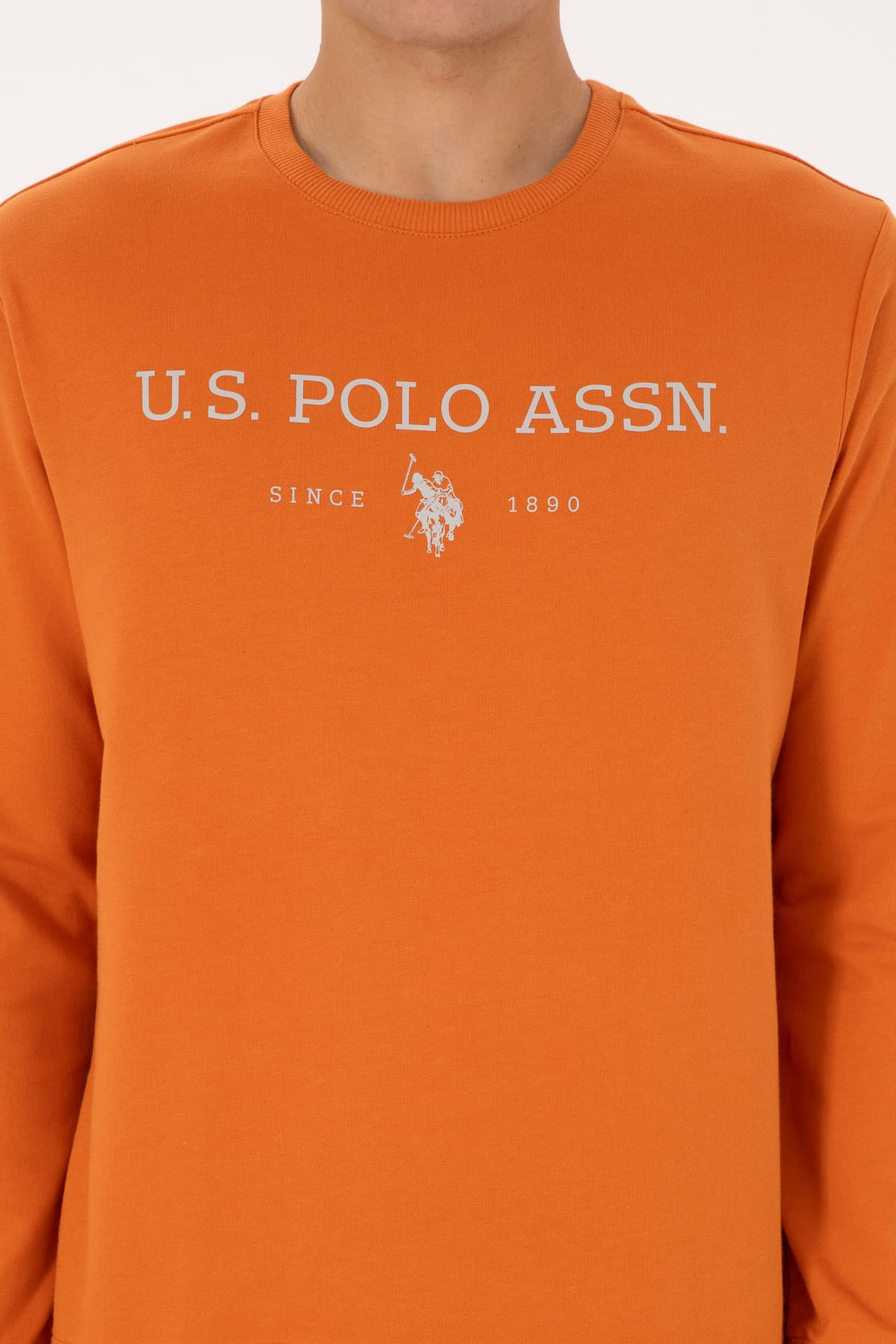 سوئیشرت مردانه U.S. Polo Assn. فیت معمولی یقه گرد مسی نازک مدل 50313743-VR182 سوئیشرت مردانه U.S. Polo Assn. فیت معمولی یقه گرد مسی نازک مدل 50313743-VR182