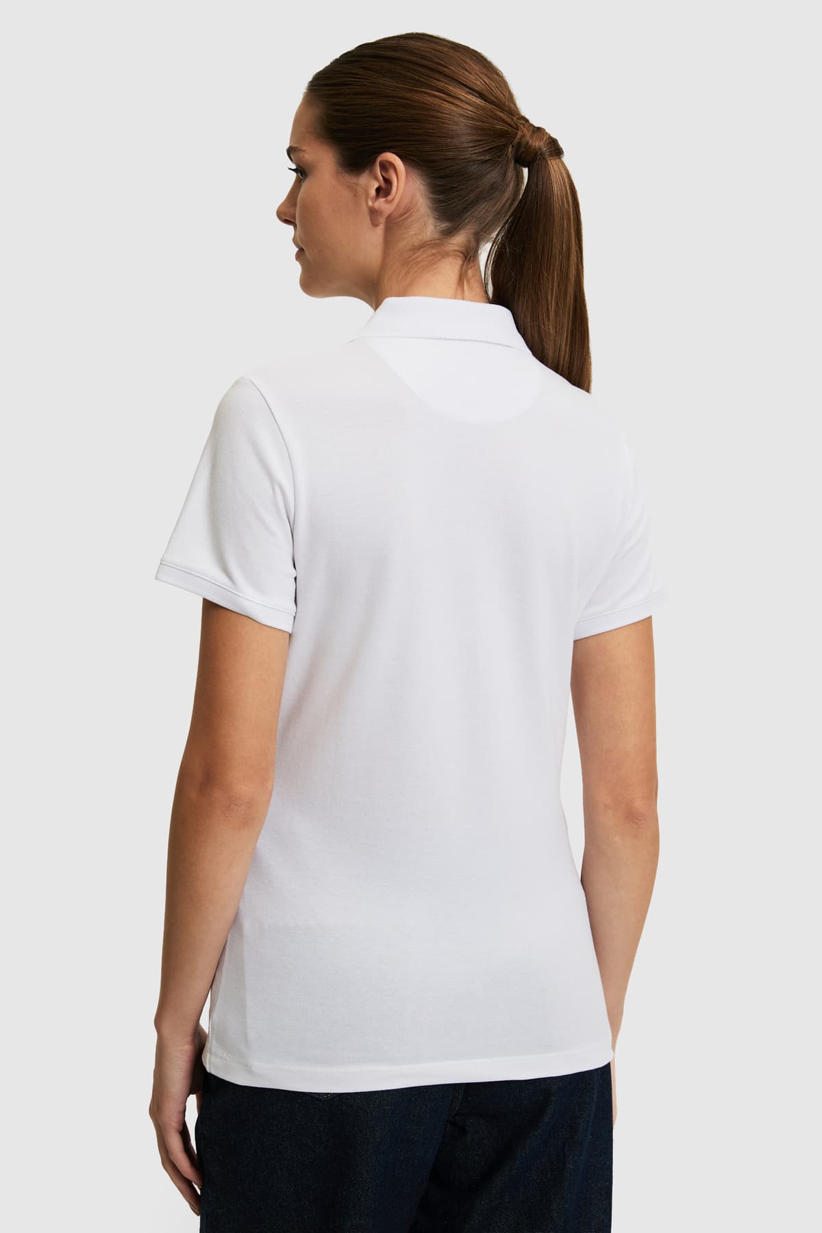 تیشرت زنانه U.S. Polo Assn. سفید یقه پولو بیسیک مدل 50321798-VR013 تیشرت زنانه U.S. Polo Assn. سفید یقه پولو بیسیک مدل 50321798-VR013