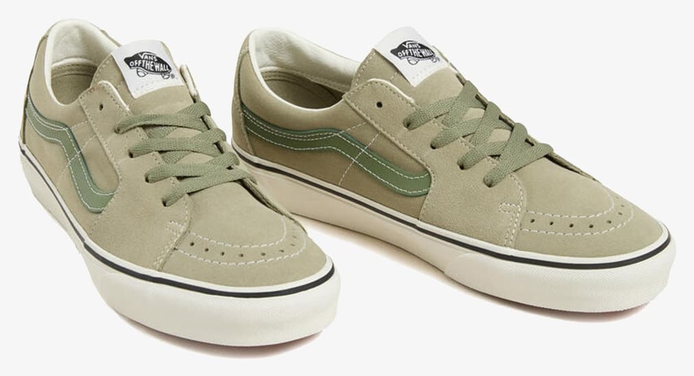 کفش اسنیکر یونیسکس Vans کرم خاکی مدل Sk8-Low کفش اسنیکر یونیسکس Vans کرم خاکی مدل Sk8-Low