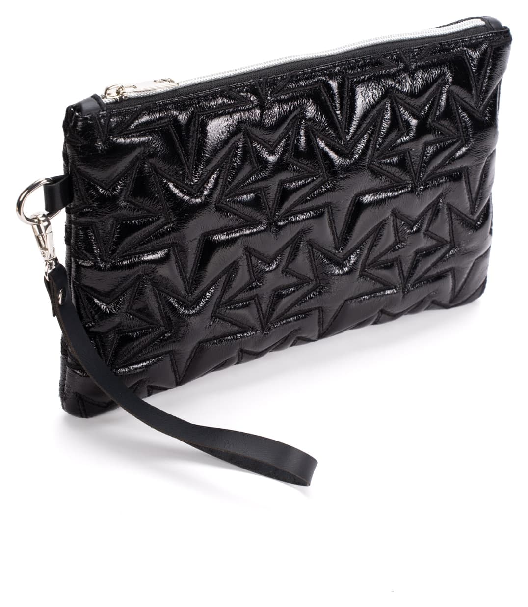 کیف دستی زنانه Adelina Bags کلاچ مشکی گلدوزی ستارهای آستر ساتن بند مچی کیف دستی زنانه Adelina Bags کلاچ مشکی گلدوزی ستارهای آستر ساتن بند مچی