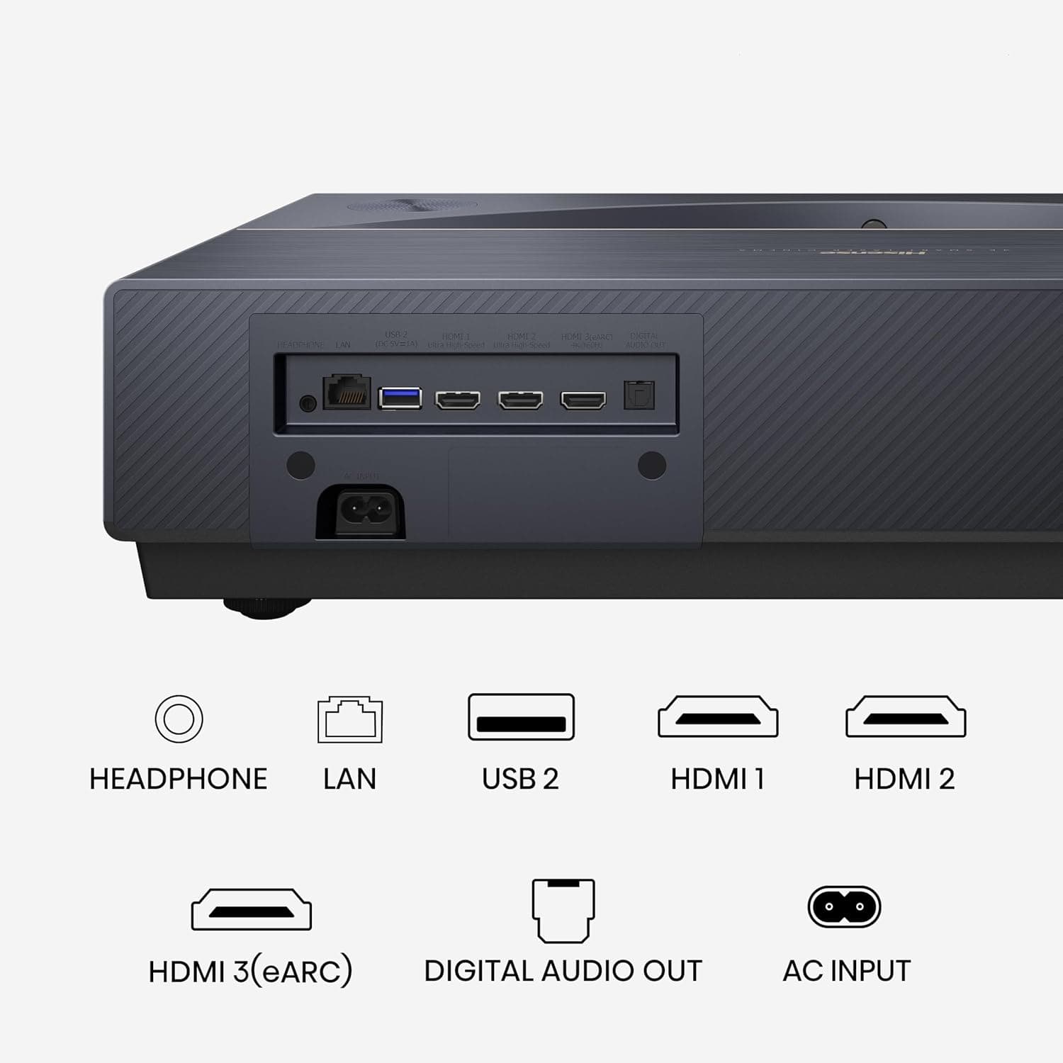 پروژکتور سینمای لیزری Hisense با پرتاب فوقکوتاه 4K UHD TriChroma، هوشمند VIDAA، مدل PT1 پروژکتور سینمای لیزری Hisense با پرتاب فوقکوتاه 4K UHD TriChroma، هوشمند VIDAA، مدل PT1