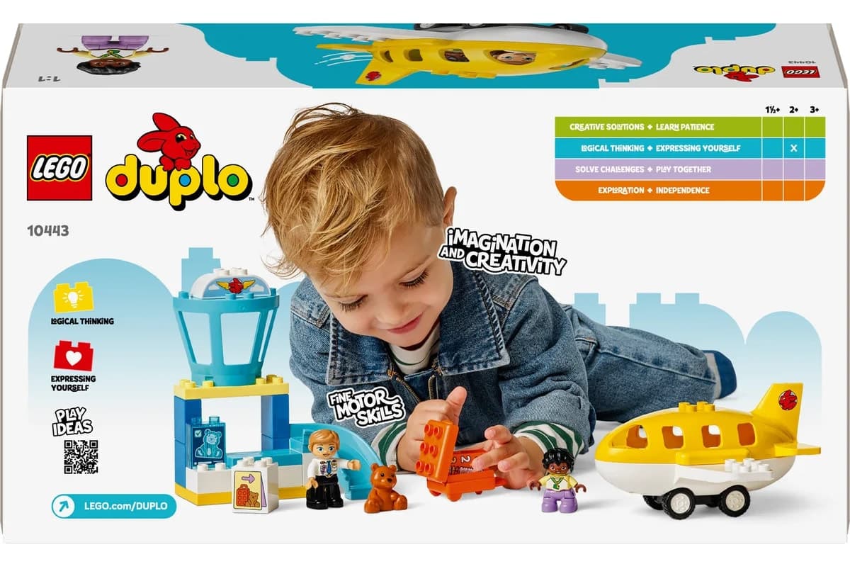 لگو DUPLO تجربه اولین فرودگاه مدل 10443 ۲۳ قطعه لگو DUPLO تجربه اولین فرودگاه مدل 10443 ۲۳ قطعه
