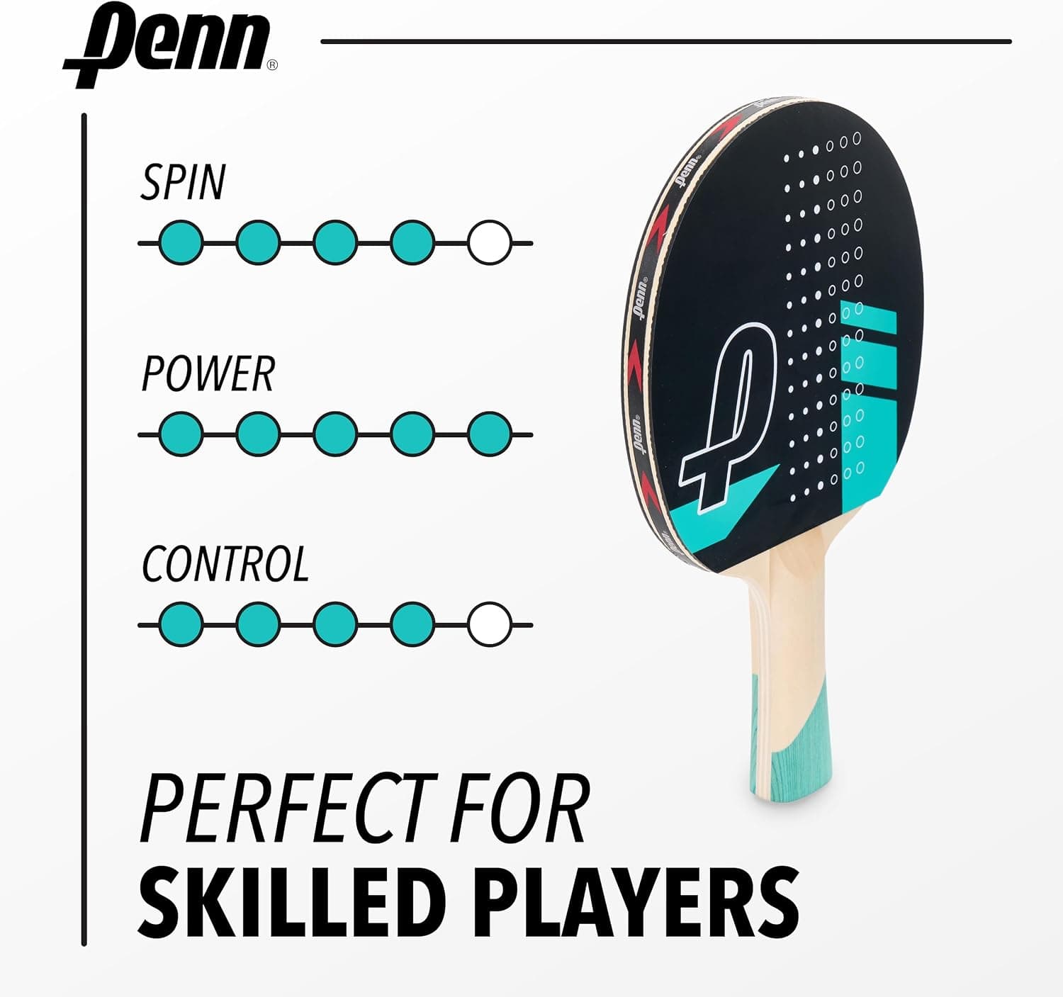 راکت پینگپنگ EastPoint Sports مدل Penn 5.0، تکی یا کیت ۲ یا ۴ نفره با توپ و کیف نگهداری راکت پینگپنگ EastPoint Sports مدل Penn 5.0، تکی یا کیت ۲ یا ۴ نفره با توپ و کیف نگهداری